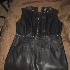 Forever 21 Faux leather dress